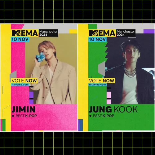 Два участника BTS номинированы на премию MTV EMA