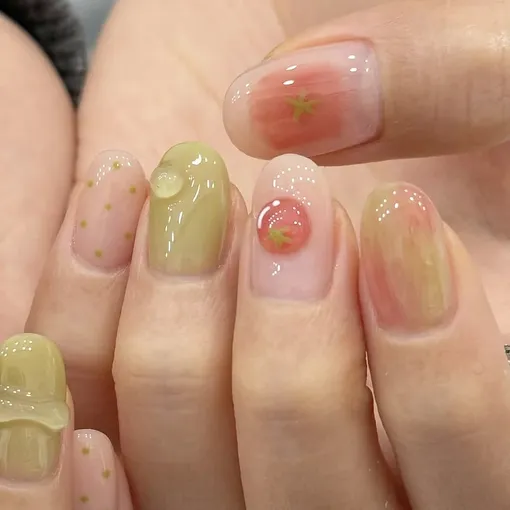 идеи корейского маникюра на апрель 2026 года