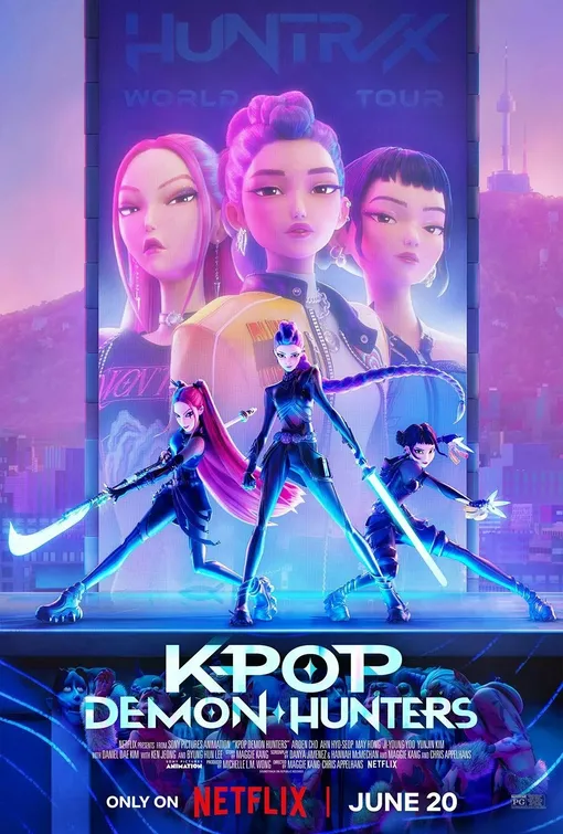Постер фильма «Кей-поп-охотницы на демонов» Постер фильма «Кей-поп-охотницы на демонов»