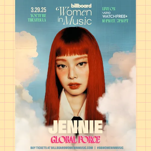 Дженни из BLACKPINK получила награду на Billboard Women in Music 2025