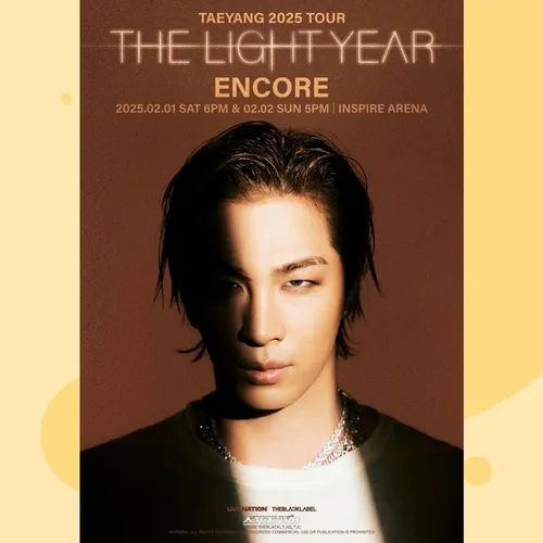Тхэян объявил о дополнительном концерте тура THE LIGHT YEAR после молниеносного солд-аута