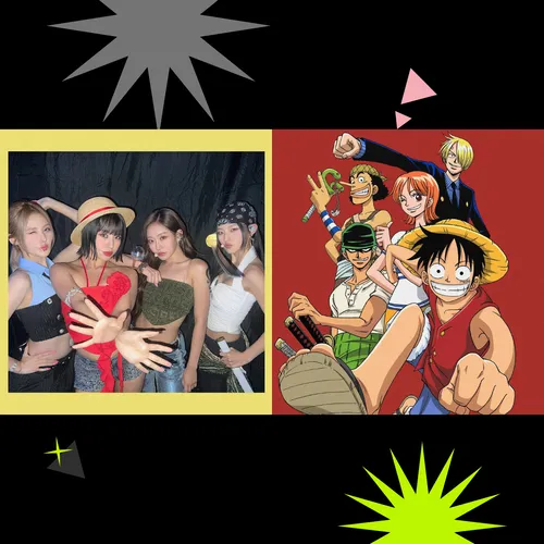 аниме-кроссовер: Kiss Of Life сделали отсылку к One Piece на The Fact Music Awards 2024