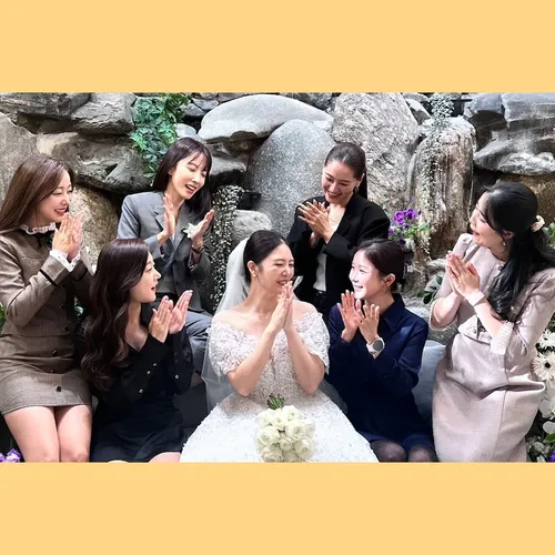 Rainbow воссоединились, чтобы отпраздновать свадьбу Чон Юн Хе и Ан Джэ Мина