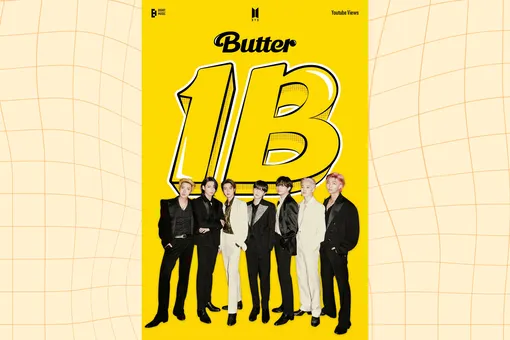 BTS установили новый рекорд на YouTube: клип на Butter набрал миллиард просмотров
